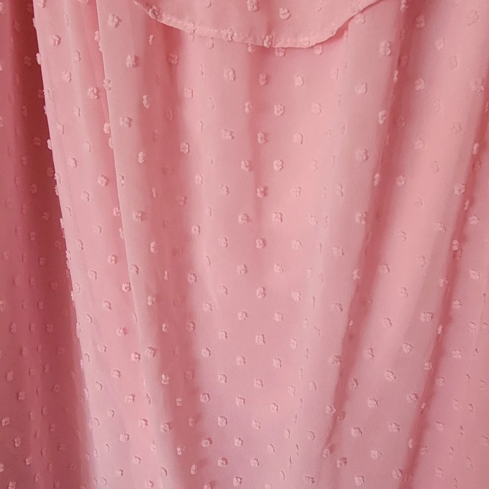 Women's Pink Ruffle Top - Picture 8 of 9